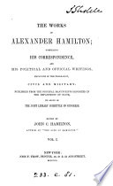 The Works of Alexander Hamilton  Correspondence  1769 1789