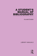 Read Pdf A Student's Manual of Bibliography
