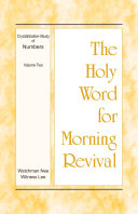 Read Pdf The Holy Word for Morning Revival - Crystallization-study of Numbers, Volume 2