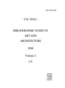 Bibliographic Guide to Art and Architecture