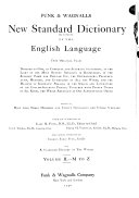 Funk   Wagnalls New Standard Dictionary of the English Language