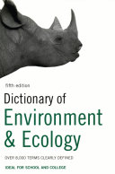 Dictionary of Environment and Ecology