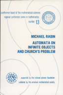 Read Pdf Automata on Infinite Objects and Church's Problem