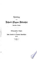 Katalog einer Richard Wagner-Bibliothek