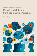 Read Pdf Experimental Research Methods in Sociolinguistics