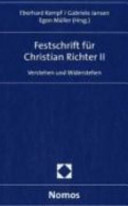 Festschrift für Christian Richter II
