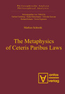Read Pdf The Metaphysics of Ceteris Paribus Laws