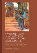 Read Pdf A Vocabulary of the Ancient Commentators on Aristotle