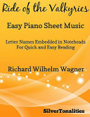 Read Pdf Ride of the Valkyries Easy Piano Sheet Music