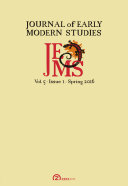Read Pdf Journal of Early Modern Studies: Volume 5, Issue 1 (Spring 2016)
