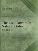 Read Pdf The Civil Law in Its Natural Order