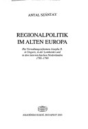 Regionalpolitik im alten Europa