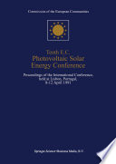 Tenth E C Photovoltaic Solar Energy Conference