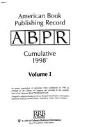 American Book Publishing Record Cumulative 1998
