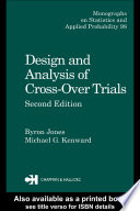 Design And Analysis Of Cross Over Trials Second Edition