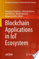 Blockchain Applications In Iot Ecosystem