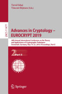 Read Pdf Advances in Cryptology – EUROCRYPT 2019