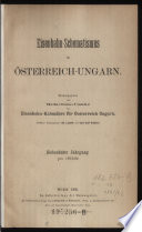 Eisenbahn-Schematismus für Österreich-Ungarn