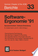 Software-Ergonomie ’91