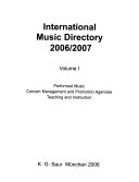 International Music Directory 2006/2007