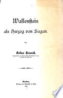 Wallenstein als Herzog von Sagan