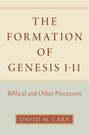 Read Pdf The Formation of Genesis 1-11