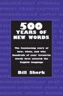 Read Pdf 500 Years of New Words