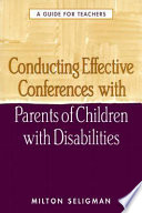 Conducting Effective Conferences With Parents Of Children With Disabilities
