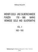 Wiener Gold- und Silberschmiede Punzen, 1781-1866: 1822-1850