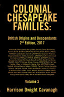 Read Pdf Colonial Chesapeake Families: British Origins and Descendants 2Nd Edition