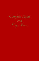 Read Pdf The Complete Poems and Major Prose