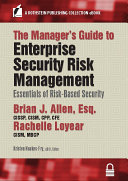 Read Pdf The Manager’s Guide to Enterprise Security Risk Management