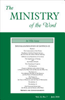 Read Pdf The Ministry of the Word, Vol. 22, No. 7