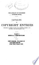 Catalog Of Copyright Entries