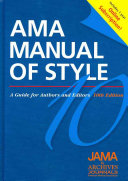 Ama Manual Of Style A Guide For Authors And Editors