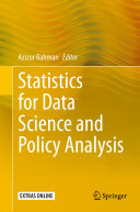 Read Pdf Statistics for Data Science and Policy Analysis