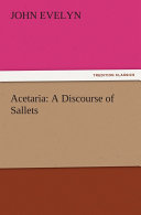 Acetaria: A Discourse of Sallets Book