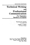 Technical Writing and Professional Communication: For Nonnative Speakers of English