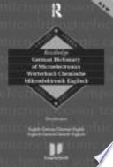 German Dictionary of Microelectronics
