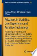 Advances In Usability User Experience And Assistive Technology