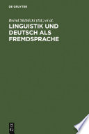 Linguistik und Deutsch als Fremdsprache