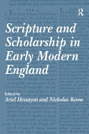 Read Pdf Scripture and Scholarship in Early Modern England