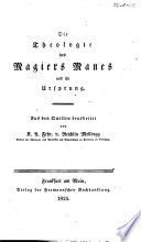 Die Theologie des Magiers Manes und ihr Ursprung