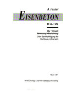 Eisenbeton, 1850-1950