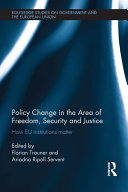 Policy change in the Area of Freedom, Security and Justice pdf