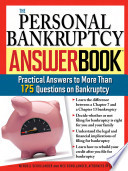 Personal Bankruptcy Answer Book