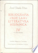 Bibliografía de la literatura hispánica. (Apéndices)