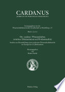 Cardanus 2: Die ›exakten‹ Wissenschaften zwischen Dilettantismus und Professionalität