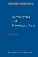 Read Pdf Narrow Syntax and Phonological Form