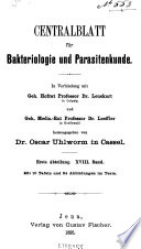Centralblatt für Bakteriologie und Parasitenkunde